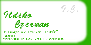 ildiko czerman business card